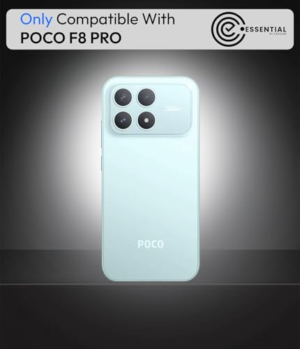 Image of KAPAVER Essential Back Cover Case Compatible with Poco F8 Pro - Black (PC+TPU) (Poco F8 Pro - Black)