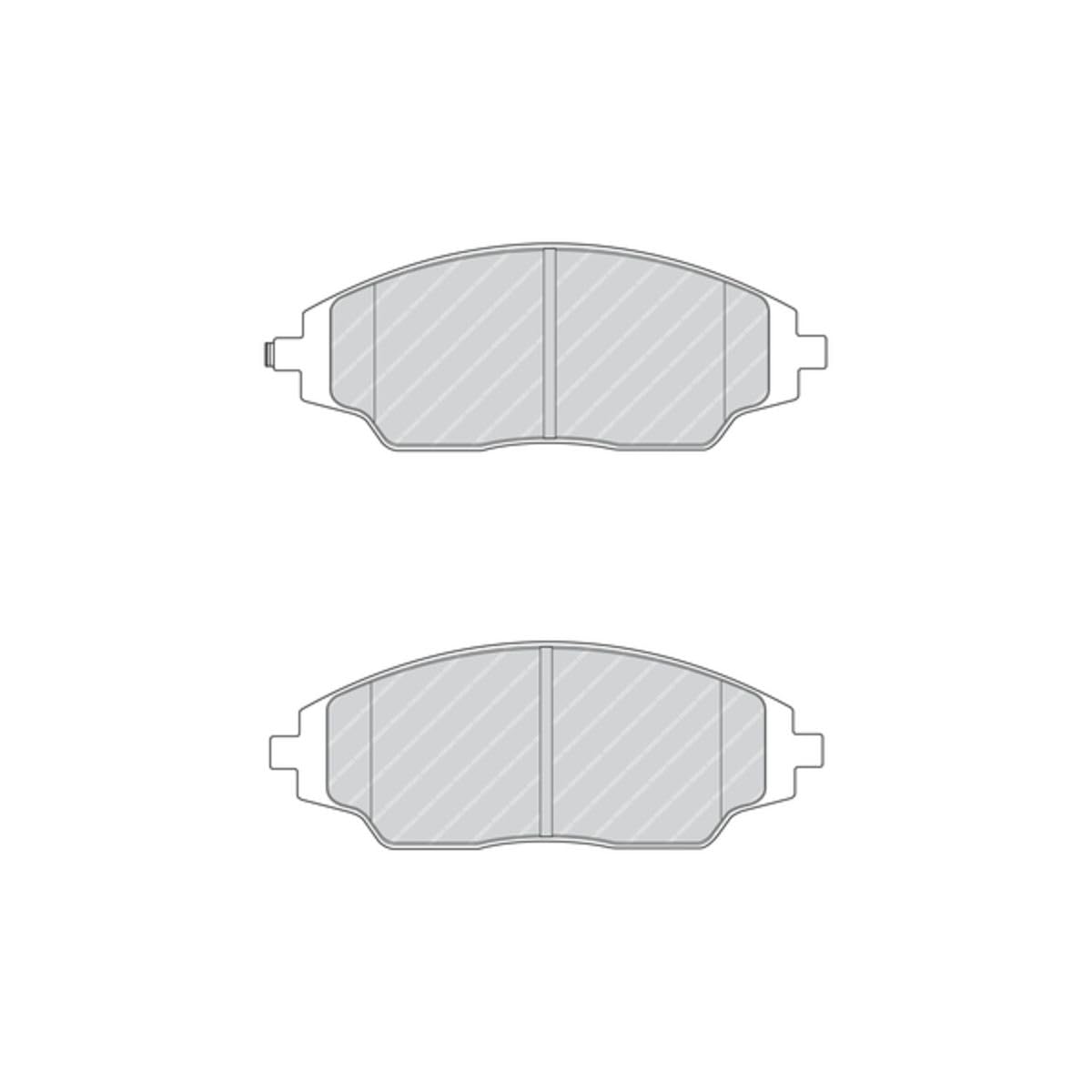 FERODO Brake Pads | FDB4496 | Front | for CHEVROLET AVEO Hatchback 2011- | OE-Matching Quality | Eco-Friction Fuse+ Technology
