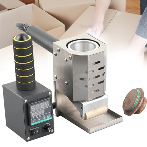 Distributore di colla adesiva a caldo, macchina per incollare tessuti e pelle, capacità 150 ml, rivestimento efficiente del rullo di colla