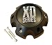 KMC XD Series 796 797 798 Matte Flat Black 6 Lug Wheel Rim Center Cap 1079L145 S708-06 ABS