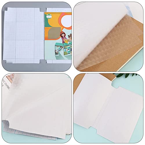 Cabilock 40 pçs wraps caderno adesivo adesivo de água fosco rasgo contra suprimentos documentos estu
