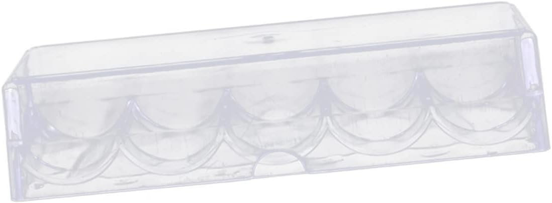 Toddmomy Acrylic Poker Chip Rack Organizer Storage Box 100-Count Capacity for Game Night and Tournaments for Poker Enthusiasts and Home Gamers