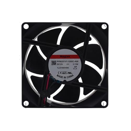 Ventilador PF80251V1-1000C-A99 SUNON de 12V y 3.72W para refrigeración interna