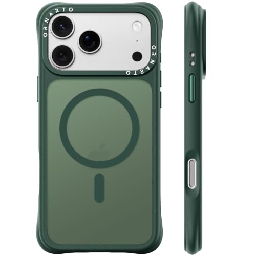 ORNARTO Magnetic for iPhone 17 Pro Case, Slim Matte Translucent, Olive by ORNARTO - Used condition - US$18.57