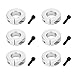 Shaft Collar Set, Linear Motion Stopper 6Pcs Aluminum Alloy 4/5in Aperture Lightweight Clamping Collar Fine Workmanship for Craft Industries