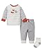Little Me Baby Boys' 3 Piece Jogger Pant Set with Socks