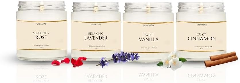 Scented Candles Gift Set, 2.5 Oz Soy Wax Aromatherapy Candle For Home - View #3