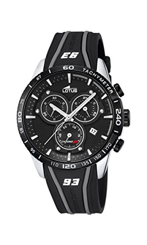Lotus Reloj Analógico para Hombre de Cuarzo con Correa en Caucho 18257_4