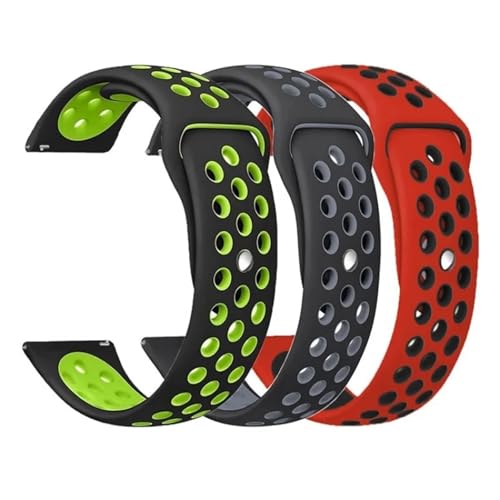 Correa de reloj de 20 mm compatible con Galaxy Watch Active 2 de silicona 2