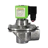 G1 Inch Diaphragm Valve Air Control Pulse Valve DN25 Dust Cleaning Blow Valve Pulse Solenoid Valve for Air Control Systemc (DC 24V)