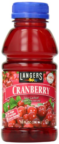 Langers Cranberry Juice Cocktail, 10oz, 12 bottles