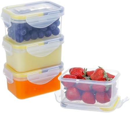 20 PACK] 16 Oz Twist Top Storage Deli Containers - Airtight Reusable Plastic Food Storage - View #8