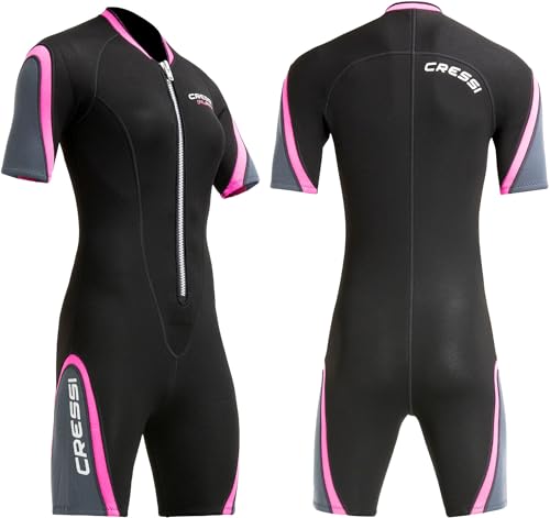 Cressi Playa Lady Shorty Wetsuit 2.5 mm - Kurzer Neoprenanzug für Damen aus hochelastischem Neopren 2.5mm,