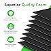 XCEL Anti Vibration Pads Furniture Pads Self Stick Versatile Adhesive Foam Rubber Pads Sheets for Appliances and Furniture, Neoprene Foam Pads Adhesive (6 in x 6 in x 1/8 in, Black - Adhesive, 8)