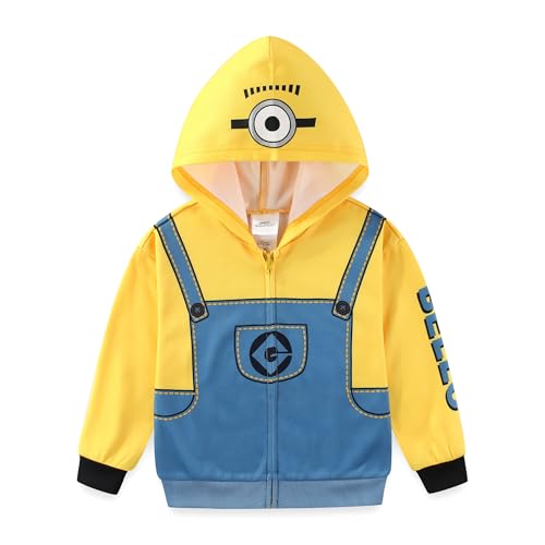 Minions Boys Zip Up Hoodie for Toddler and Big Kids2