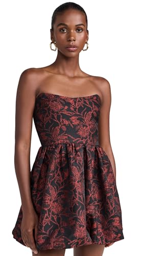 Amazon.com: Amanda Uprichard Women's Addison Dress, Red/Black, L :  Clothing, Shoes & Jewelry