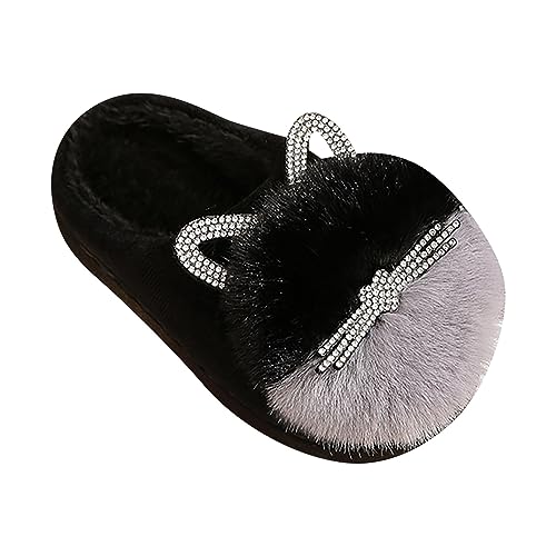 Toddler Slippers Girls Boys Soft Sole Non Slip Socks Slippers First Walking Shoes Fleece Fluff ?All Slipper