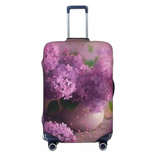 Housse de bagage de voyage anti-poussière motif lilas pour vacances