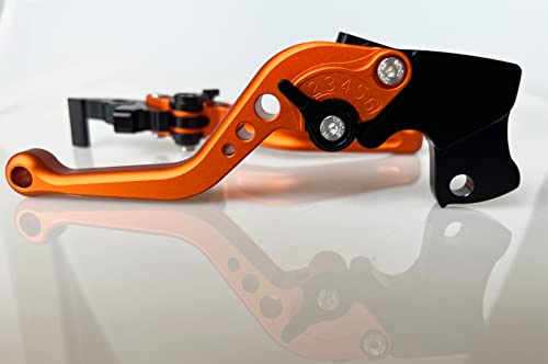 Ride It Short Brake Clutch Levers For Rc125 Rc200 Rc390 2014 2015 2016 2017 2018 2019 2020 2021,390 Adventure 2020-2021,Compatiable With Duke 125/200/390 2014-2021-Orange #TOP2