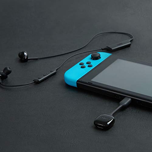ラディウス radius RK-BT100C Bluetoothトランスミッター ： Switch ニンテンドースイッチ スマホ aptX LL対応 2台同時接続可能 バスパワー駆動 ブルートゥース ワイヤレス 送信機 ドングル RK-BT100CK (USB Type-C, ブラック)