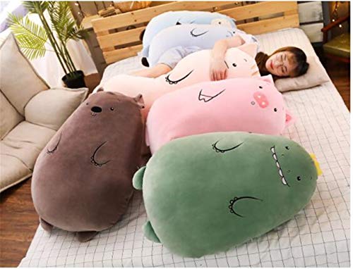 RAILONCH 50cm Plüschtier Stuffed Dinosaurier, Schwein, Bär, Cat, Schafe, Nilpferd Cartoon Langes Kissen Unisex Plüsch-Puppe (Bär)