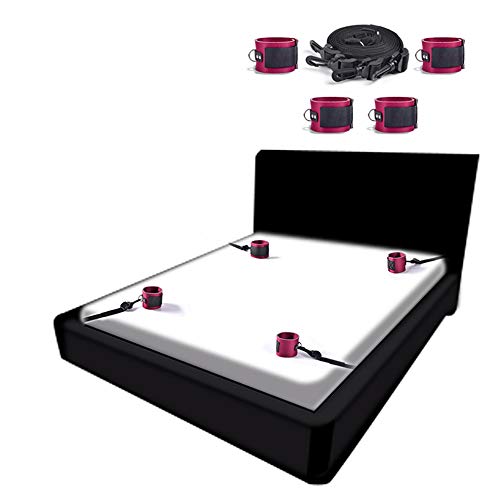 B&èd Rè'štråíǹts Bõǹ'dågè Rè'štråíǹt Set Soft Comfortable and Adjustable Wrist Ankle Cuffs Bèd