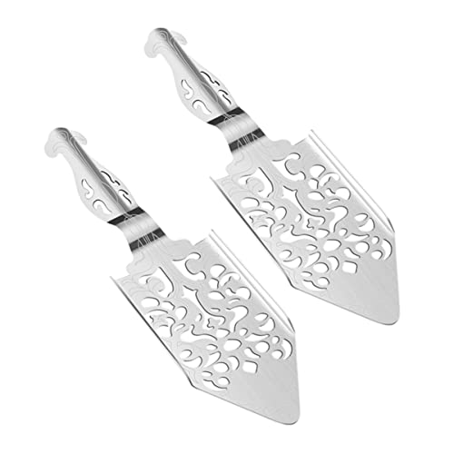 Garneck 8 Piezas Cuchara De Absenta Fuente De Absenta Colador Colador Filtro De Absenta Multifunción Cucharas De Absenta Cuchara De Azúcar De Absenta Ajenjo Silver Acero Inoxidable