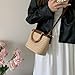 APGLSXY Fashion Straw Woven Bag Small Bucket Bag Crossbody Bag SummerBeach Shoulder Bag
