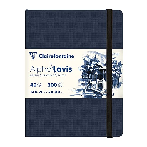 Carnet Alpha Lavis Clairefontaine papier 200g sans bavure pour dessiner proprement à l'encre