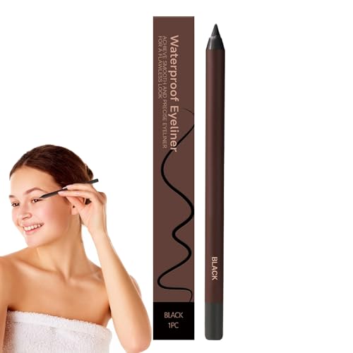 Lápiz De Ojos,Doble Función Impermeable Antimanchas Lápiz - Maquillaje Resistente Al Agua Para Viajes Natación Y Fiestas