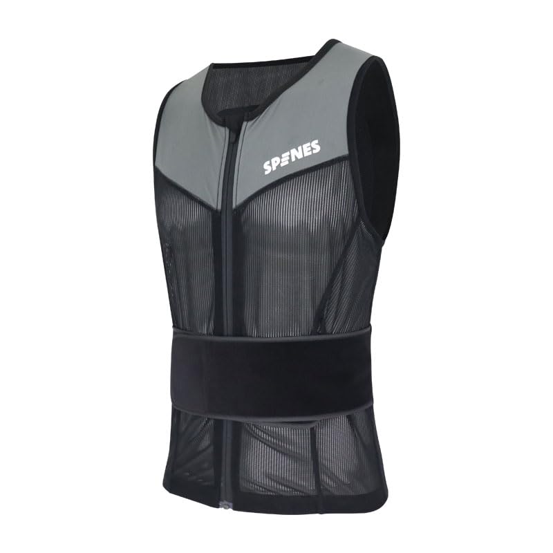 Spines Protector de espalda original – CE EN1621-2 Nivel 1 – Ultra ligero y transpirable – Esquí, Snowboard, Bicicleta de Montaña, Equitación – Niños y adultos