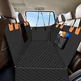 Picture of ZRRAJOY Dog Car Seat Cover for Back Seat, Waterproof Protector with Side Flaps, Scratchproof Hammock, Non-Slip Bottom for Cars/Trucks/SUVs (Black)