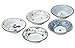 Saikai Pottery Platos de porcelana tradicionales japoneses Nishiki patrones (juego de 5 platos) 31988 de Japón