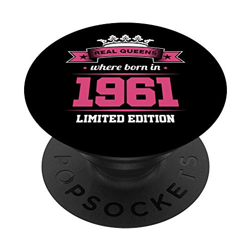 Regalo de cumpleaños para abuela 62ª mamá 1961 PopSockets PopGrip Intercambiable