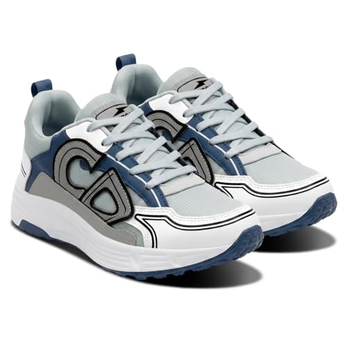 Image of BRUTON Men's Sneakers | Lightweight Stylish Breathable Lace-Up Shoes | Cushioned Sports Sneakers for Walking, Travel, Gym & Everyday Wear