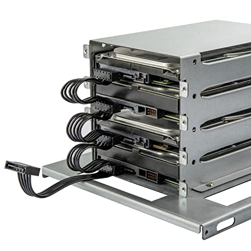 Joyjom Sata Power Splitter Cable: 15 Pin Sata To 4 Sata 4X Serial Ata Power Adapter Splitter Cable For Hdd Ssd Optical Drives Sata Power Cable-40Cm #TOP1