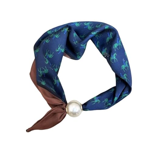 Generico Elegante bufanda con cierre magnético de cola de perlas - Bufanda de verano de moda, Color 7, talla unica