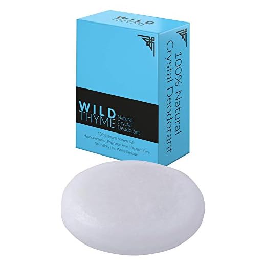 Thai Crystal Deodorant | Unscented, 100% Natural Deodorant for Men, Women & Children | Safe for Sensitive Skin, Aluminium Free, Paraben Free, Cruelty Free, Plastic Free | Gluten Free, Vegan