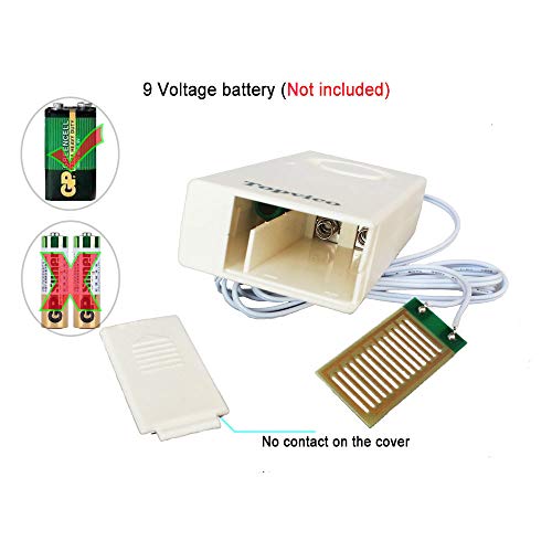 Topvico Water Leakage Alarm Detector Sensor 120dB Flood Alert Leak Detection Work Alone Home Security Low Battery Alert (3 Pack)