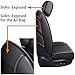 YIERTAI 5pcs Car Seat Covers Compatible with Dodge Ram Custom Fit 2009-2023 1500 2010-2023 2500 3500 Pickup Classic Laramie Bighorn Longhorn Waterproof Leather, Full Set Black-Red