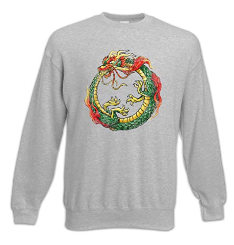Pull Ouroboros confortable contre le froid avec motif dragon chinois