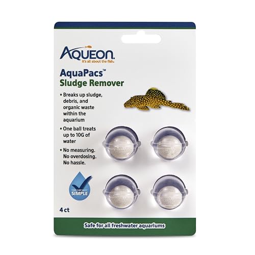 Image of Aqueon AquaPacs Sludge Remover, for Freshwater Aquariums, 4 Pack