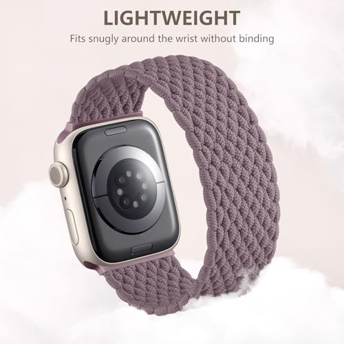Charlam 2 Pack Braided Straps Compatible with Apple Watch Strap 40mm 41mm 38mm 42mm (Series 11 10) for Women Stretchy Nylon Sport Elastic Band for iWatch SE Series 11 10 9 8 7 6 5 4 3 2 1 SE 3 SE 2 - Image 3
