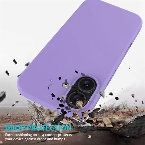 Image of ArmourPro Silicone Back Case for iPhone 16, Soft-Touch Case | Voilet
