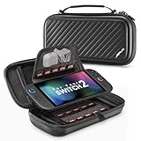 JSAUX Carrying Case Compatible with Nintendo Switch 2 2025, Protective Hard Shell Case with 15 Game Card...