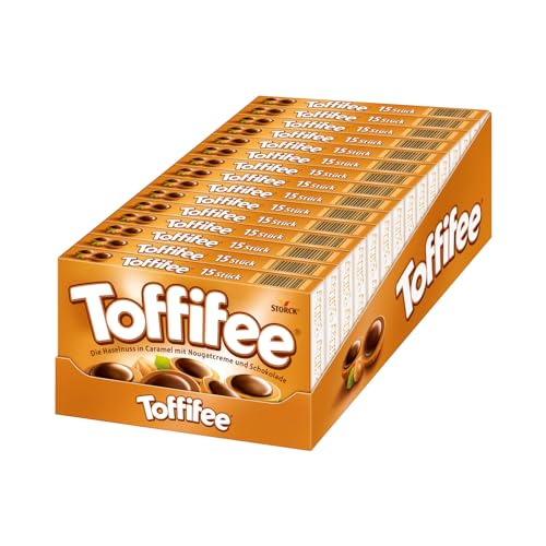 Toffifee – 15 x 125 g – Haselnuss in Karamell mit Nougatcreme und Schokolade – ideal zum gemeinsamen Naschen und Teilen 1