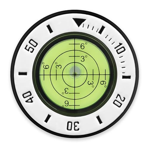 JIUYIBC Golf Green Reader, Magnetic Zinc Alloy Round Bubble Level,