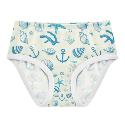 Starfish Anchor Seashells Toddler Girls's Underwear 2T 202c1838