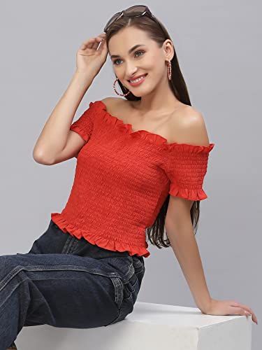 Image of Style Quotient Women Black Off-Shoulder Bardot Top