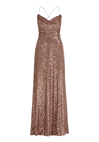 Vera Mont Damen 8641/4478 Kleid, Creme/Gold, 40